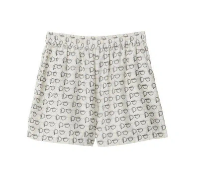 Shop Burberry Silk Shorts In White