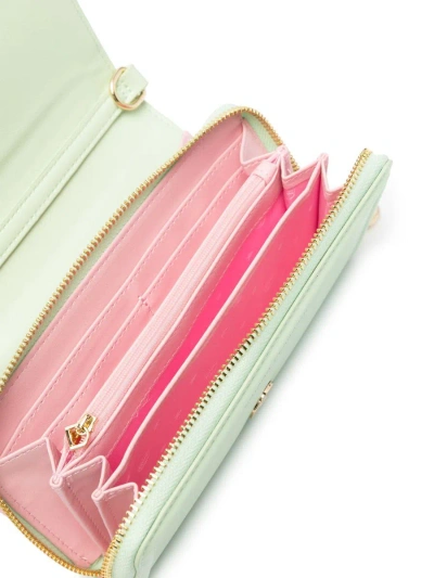 Shop Chiara Ferragni Eyelike Bags, Sketch 14 Wallet Accessories In Green
