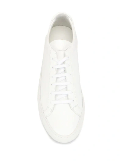 Shop Common Projects Original Achilles Low Leather Sneakers In White