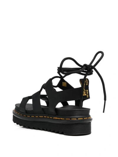 Shop Dr. Martens' Dr. Martens Nartilla Leather Gladiator Sandals In Black