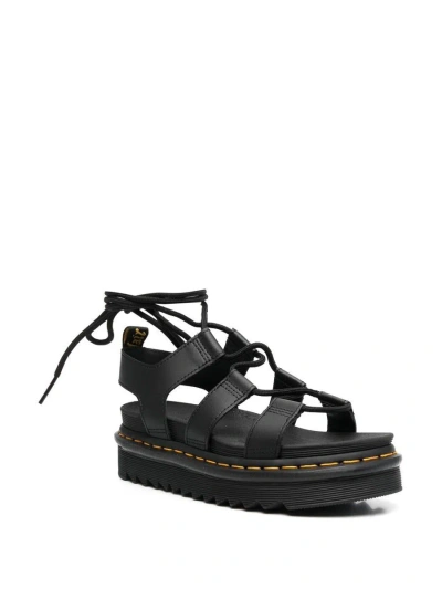Shop Dr. Martens' Dr. Martens Nartilla Leather Gladiator Sandals In Black