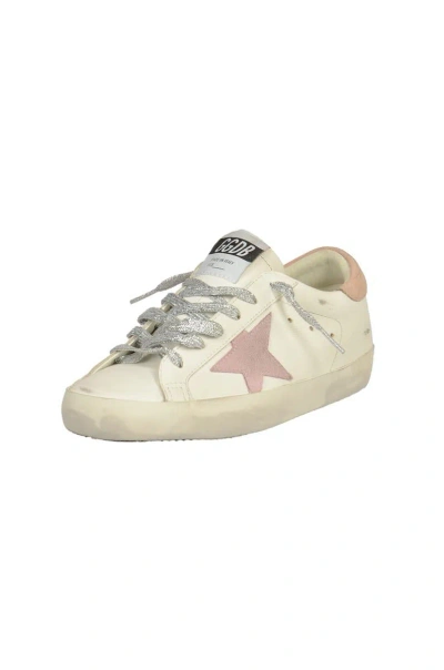 Shop Golden Goose Sneakers In Optic White Antique Pink Nouga