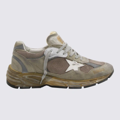 Shop Golden Goose Sneakers In Taupe/silver/white