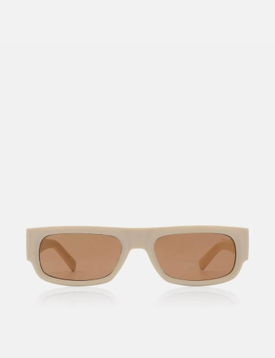 Shop A Kjaerbede A. Kjaerbede Jean Sunglasses In Beige