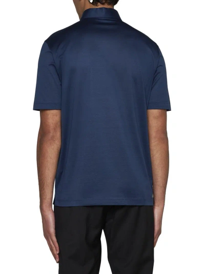 Shop D4.0 D 4.0 T-shirts And Polos In Blue