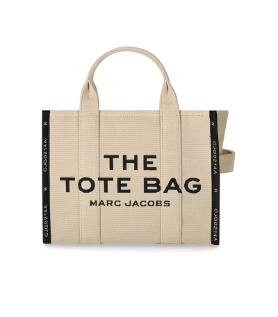 Shop Marc Jacobs The Jacquard Medium Tote Warm Sand Handbag In Beige