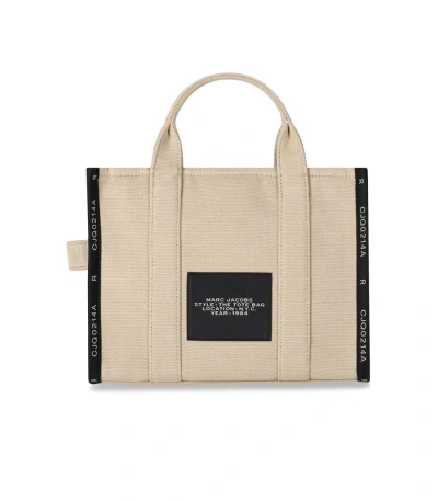 Shop Marc Jacobs The Jacquard Medium Tote Warm Sand Handbag In Beige