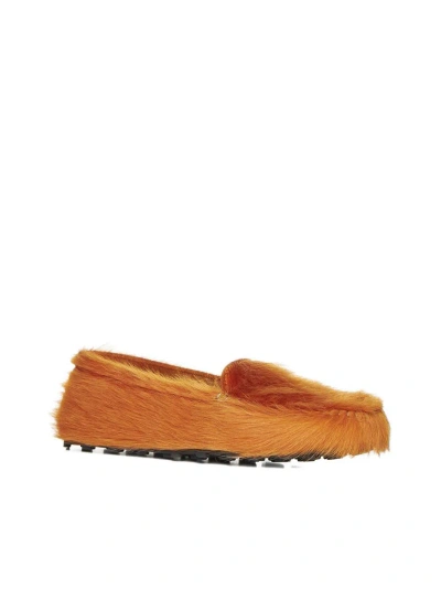 Shop Marni Flat Shoes In Orange
