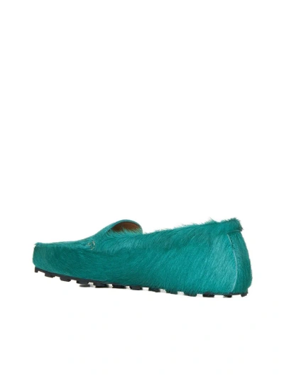Shop Marni Flat Shoes In Green