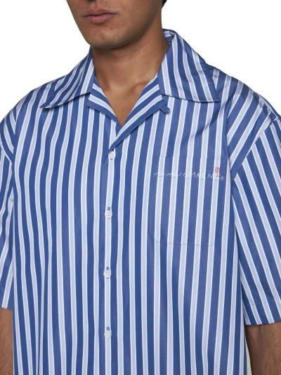 Shop Marni Shirts In Blue