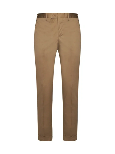 Shop Pt Torino Trousers In Brown