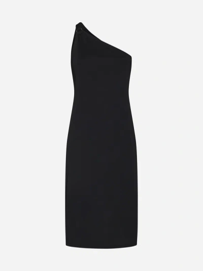 Filippa K One Shoulder Jersey Dress In Black