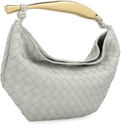Shop Bottega Veneta Sardine Leather Small Bag In Grey