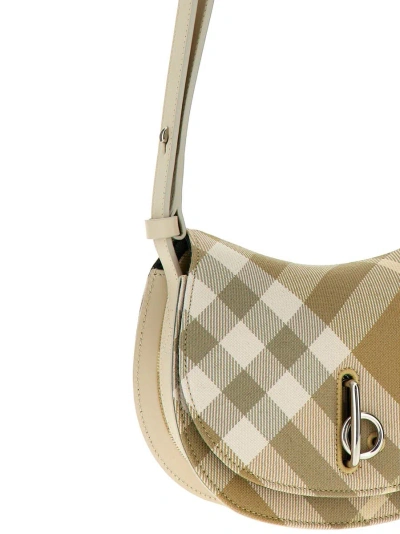 Shop Burberry 'rocking Horse' Mini Shoulder Bag In Beige