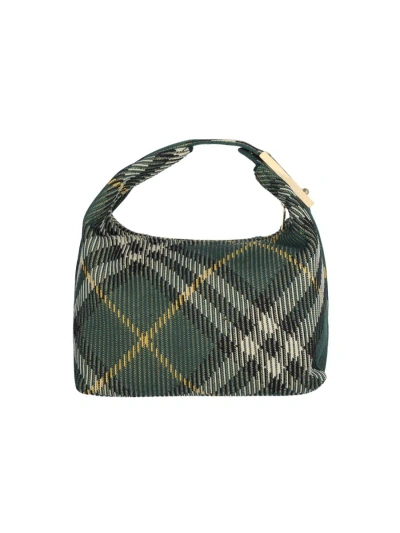Shop Burberry Bags In Green