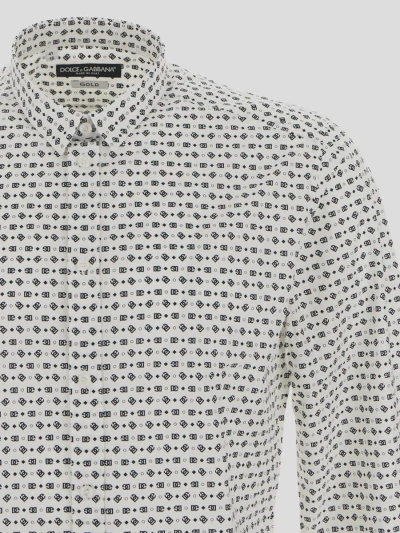 Shop Dolce & Gabbana Shirts In Nero Fdo Bianco