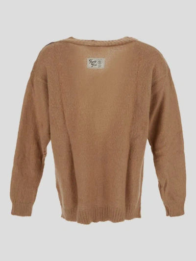 Shop Family First Sweaters In Beige