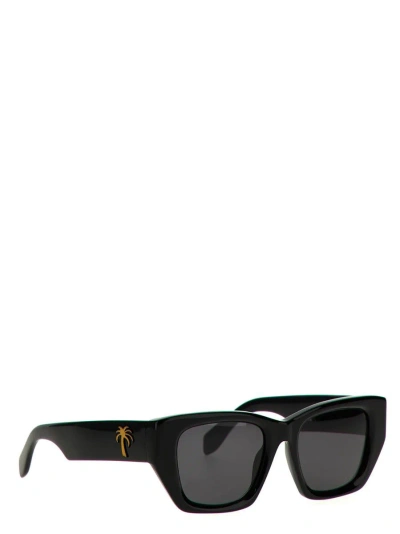 Shop Palm Angels 'hinkley' Sunglasses In Black
