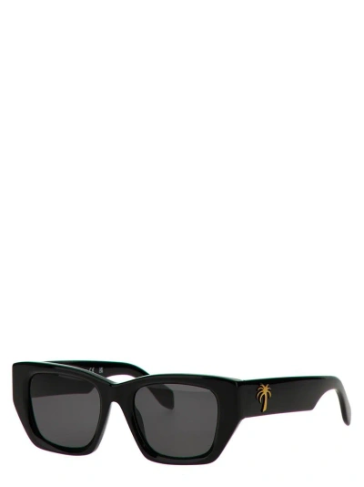 Shop Palm Angels 'hinkley' Sunglasses In Black