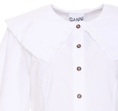 Shop Ganni Sweaters White