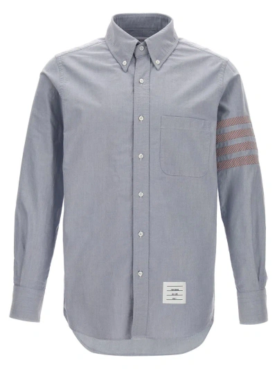 Shop Thom Browne '4 Bar' Shirt In Blue