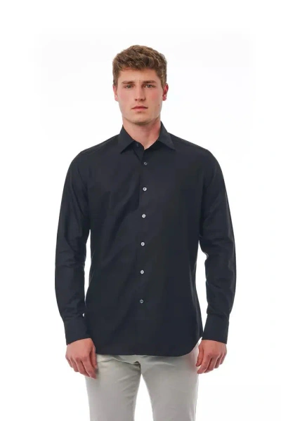 Shop Bagutta Black Cotton Shirt
