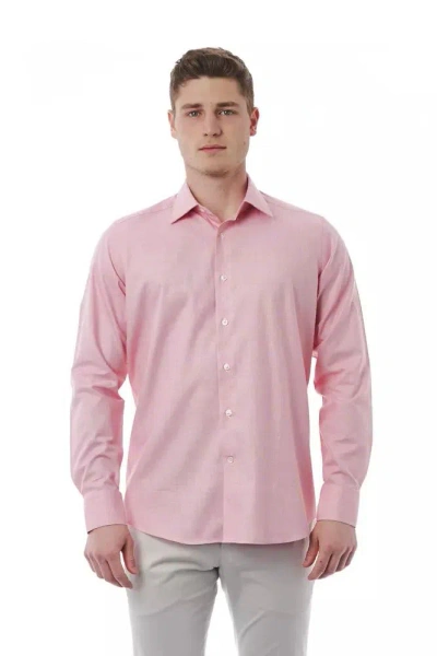 Shop Bagutta Pink Cotton Shirt