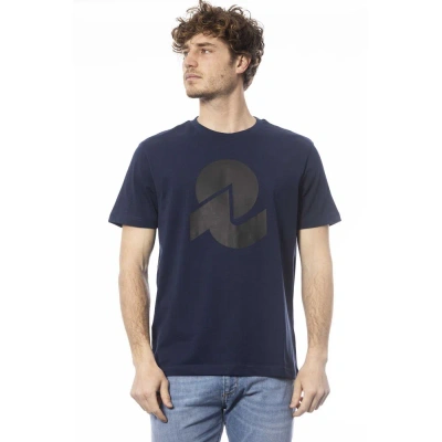Shop Invicta Blue Cotton T-shirt