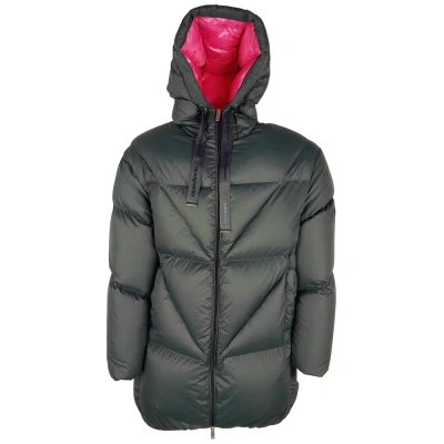 Shop Centogrammi Gray Nylon Jackets & Coat
