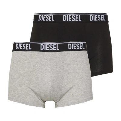 Shop Diesel Gray Cotton Underwear