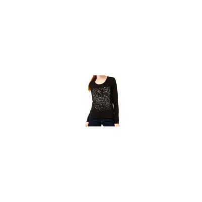 Montana Blu Black Cotton Tops & T-shirt In Black