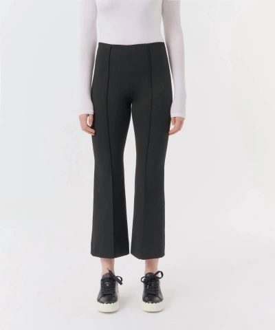 Shop Atm Anthony Thomas Melillo Ponte Kick Flare Pant In Black