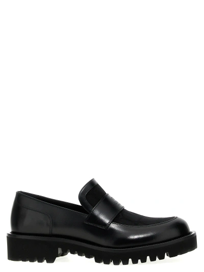 Shop Valentino Toile Iconographe Loafers In Black