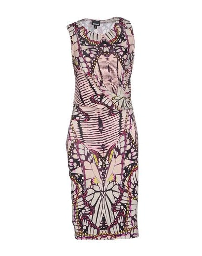 Just Cavalli Midi Dresses In Pink