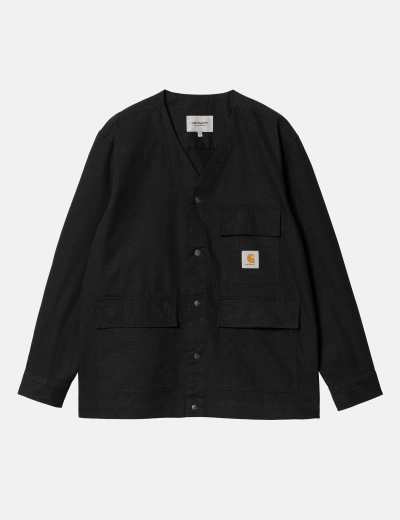Shop Carhartt -wip Elroy Over Shirt In Black