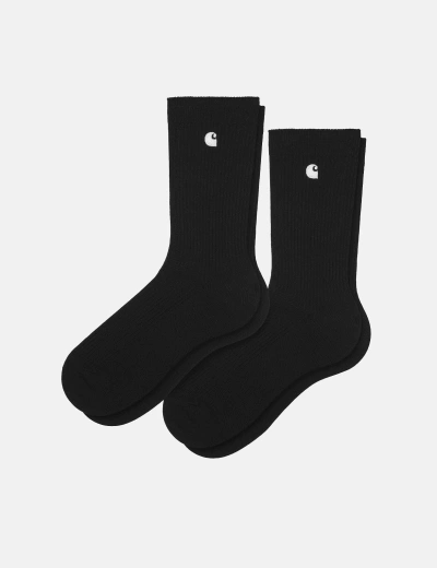 Shop Carhartt -wip Madison Pack Socks (2 Pack) In Black