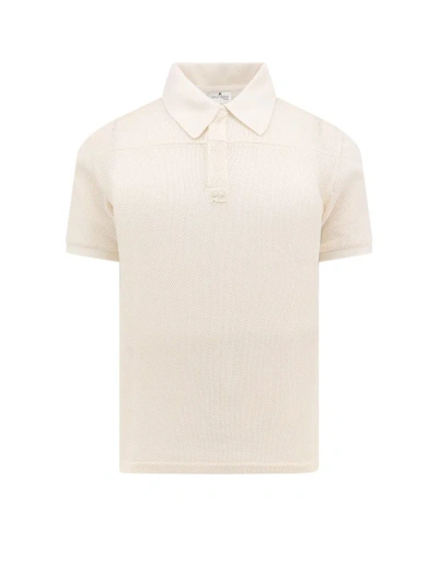 Shop Courrèges Polo Shirt In White