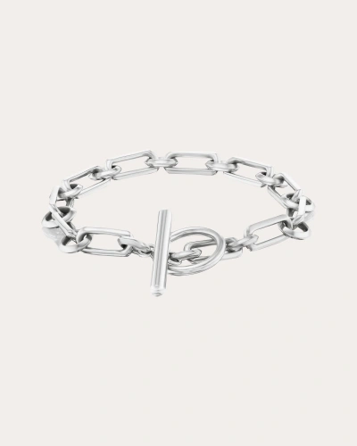 Shop Sheryl Lowe Women's Soho Chain Toggle Bracelet In Silver