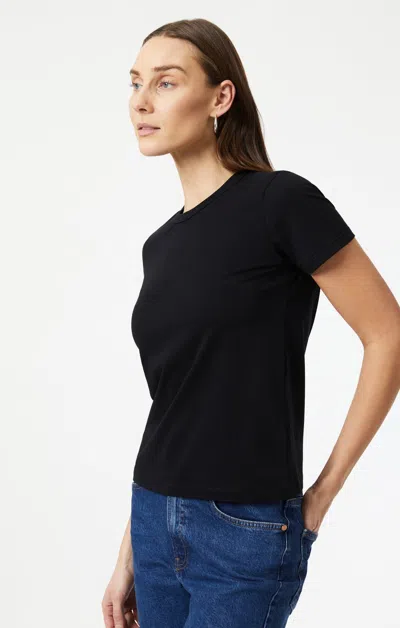 Mavi Slim Crew Neck T-shirt In Black In Black
