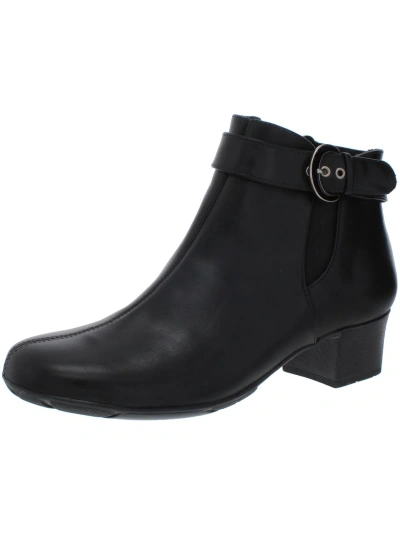 Shop Elites By Walking Cradles Monte 4" Womens Leather Round Toe Chelsea Boots In Black