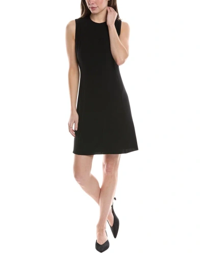 Shop Theory Crepe Mini Dress In Black
