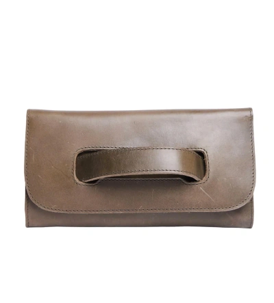 Shop Able Mare Handle Clutch In Olive In Green