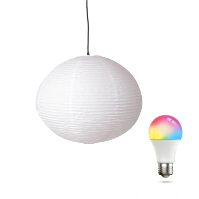 Shop Brightech Jupiter Led Pendant Light With Rgb Color-changing Bulb