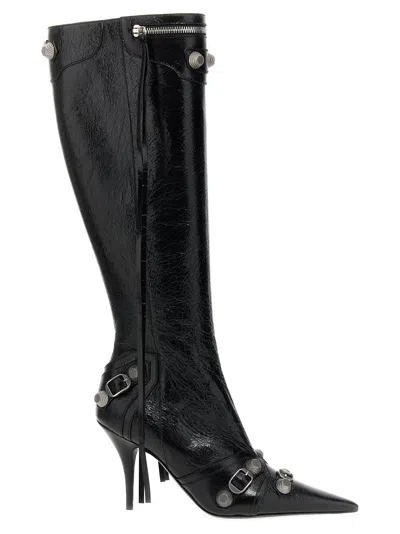 Shop Balenciaga Cagole Boots, Ankle Boots Black