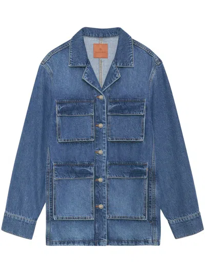 Shop Anine Bing Alden Jacket - Artic Blue Clothing
