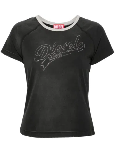 Shop Diesel T-shirts And Polos In Black