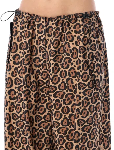 Shop Emporio Armani Wide Leg Pants In Jaguar Print