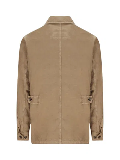 Shop Fay Jackets In Beige