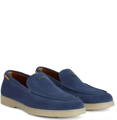 Shop Giuseppe Zanotti Flat Shoes In Blue