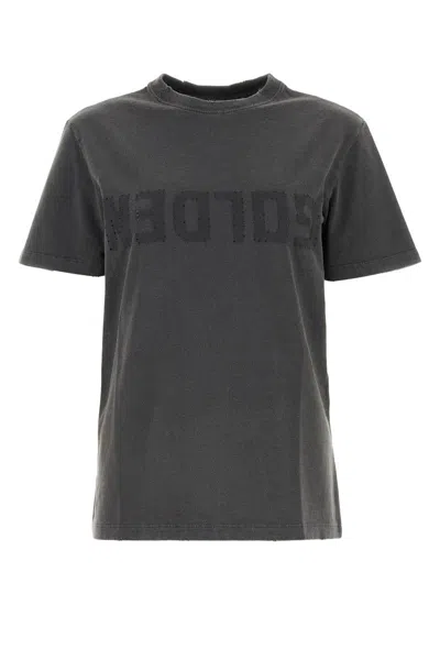 Shop Golden Goose Deluxe Brand T-shirt In Anthracite